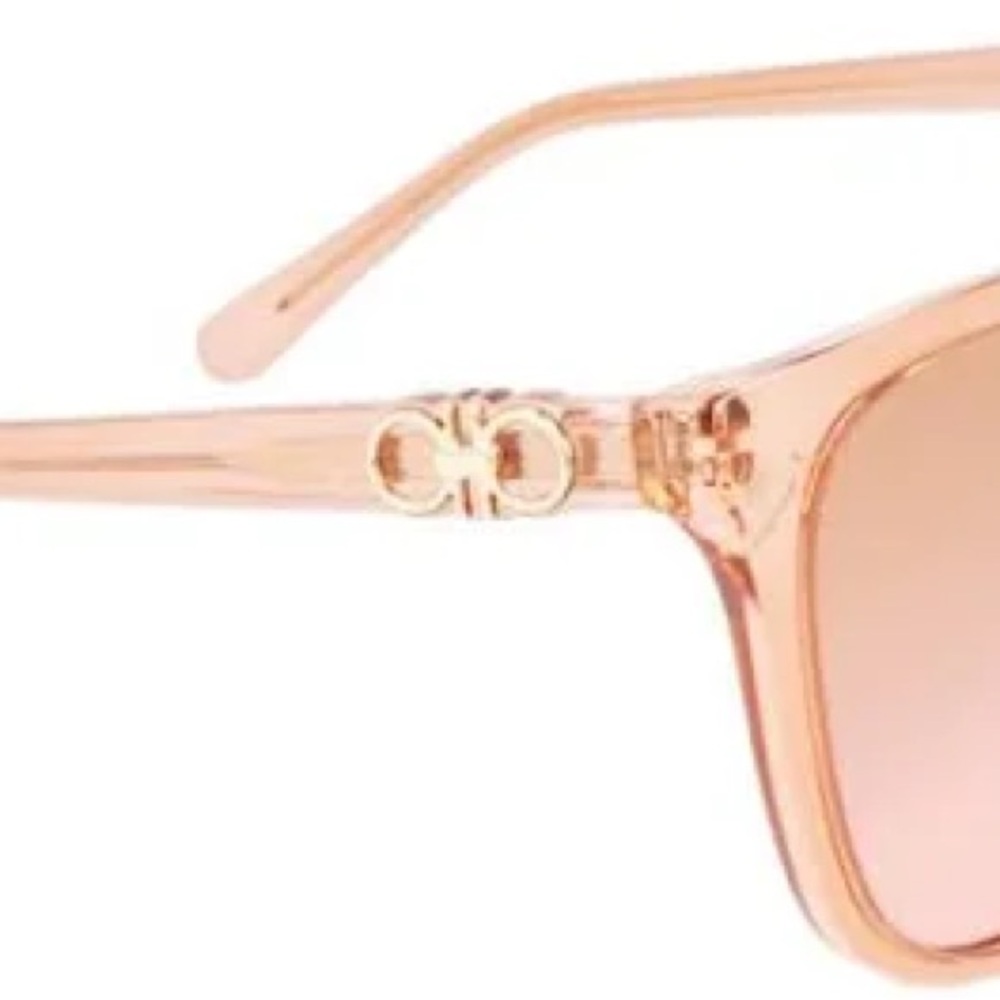 Salvatore FERRAGAMO 57mm Gradient Cat Eye Sunglasses transparent lobster - Picture 14 of 16